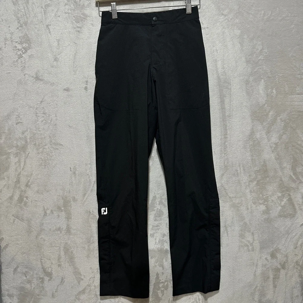 FootJoy HydroLite Golf Rain Pants Mens XS Black Waterproof Trousers 28334